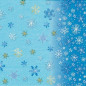 Preview: Weihnachtsserviette Sternenhimmel und Schneeflocken - 1