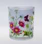 Preview: Windlichtglas mit bunten Blumen - 3