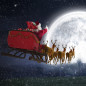 Preview: Servietten - Flying Santa, Weihnachtsservietten - 2