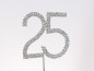 Preview: Stecker silberfarbene 25 mit Strass - 2