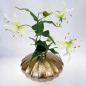 Preview: Goldfarbene, handgefertigte Vase - 3