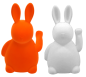 Preview: Winkender Hase "Winky" orange oder weiß, 20 cm