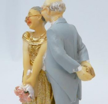 Tortenfigur Rosenstrauß zur Goldenen Hochzeit 3