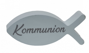 Figur aus Creaflott mit dem Schriftzug Kommunion oder Konfirmation - 1