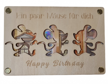 Geldgeschenk zum Geburtstag, Geldbox 