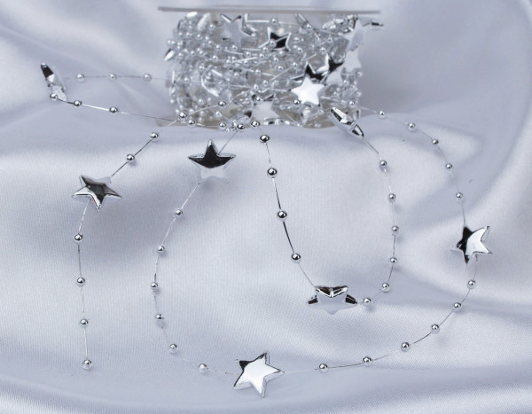 Sternengirlande silber oder gold für Ihre Weihnachtsdeko, Adventsdeko 3